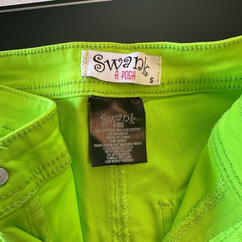 Vibrant Neon Green Pants - Picture 2 of 4